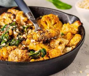 Cauliflower with Spinach and Almonds